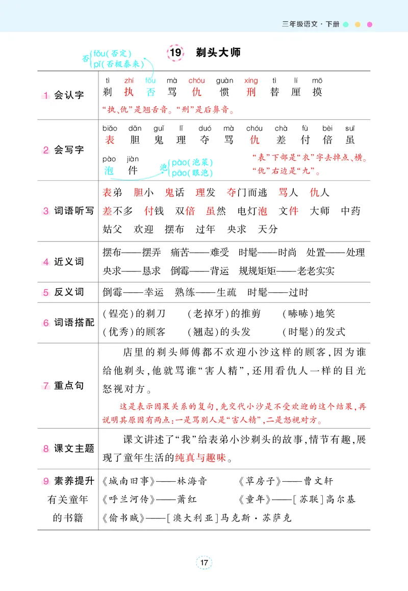 状元语文笔记背记清单_三年级上下册资料_小学三年级学习资料-25年更新版_3-02、小学三年级语文下册_3-2-1、学习资料、复习、知识点、归纳汇总_语文知识点（每课总结）