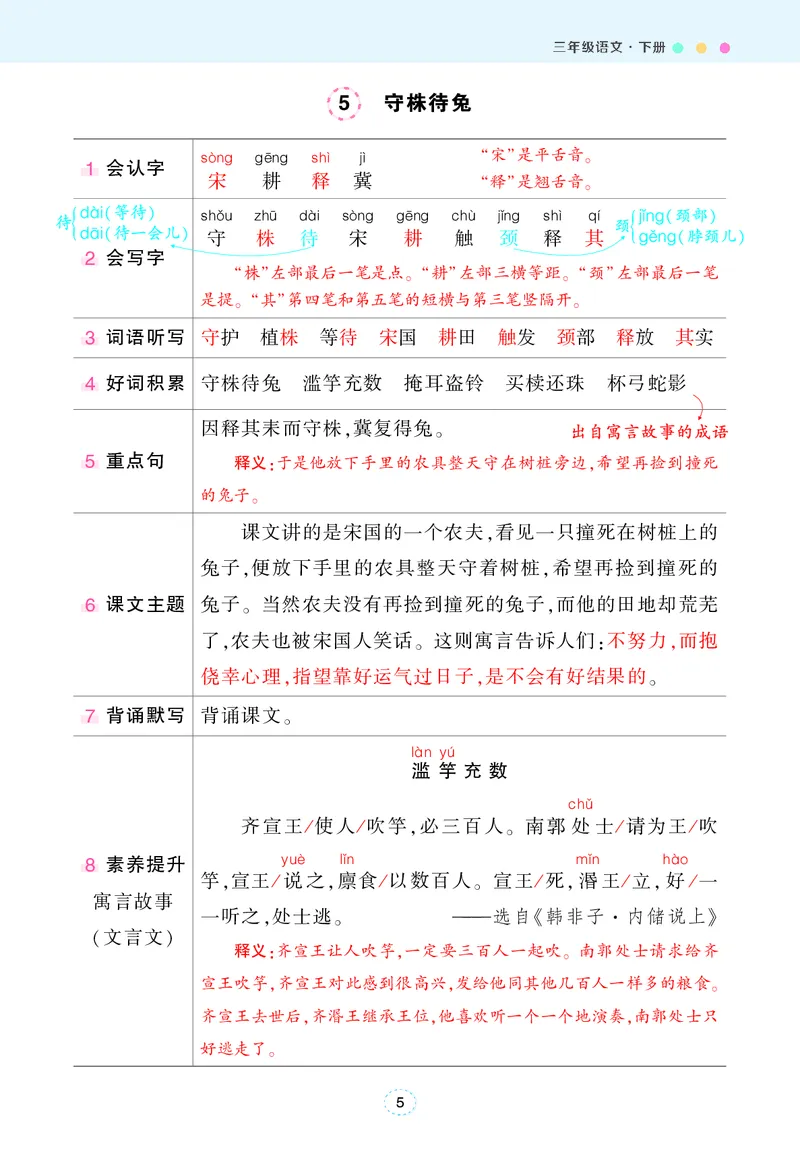 状元语文笔记背记清单_三年级上下册资料_小学三年级学习资料-25年更新版_3-02、小学三年级语文下册_3-2-1、学习资料、复习、知识点、归纳汇总_语文知识点（每课总结）