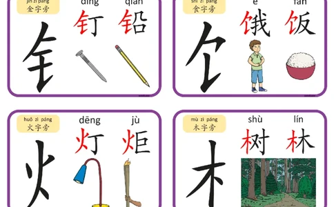 认识部首和偏旁闪卡_一年级上下册资料_小学一年级学习资料-25年更新版_1-00、幼小衔接_幼小衔接识字启蒙篇