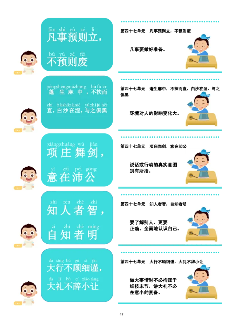 每日晨读（常爸240句小古文）48单元_三年级上下册资料_小学三年级学习资料-25年更新版_3-01、小学三年级语文上册_3-1-5、字贴、书写、晨读_每日晨读