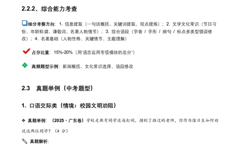 语言运用(全国适用)(原卷)_462026中考语文一轮复习练考点+练专题+练模块_语言运用