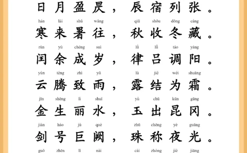每日晨读注音（千字文HS）13页_一年级上下册资料_小学一年级学习资料-25年更新版_1-01、小学一年级语文上册_10、每日晨读_每日晨读注音