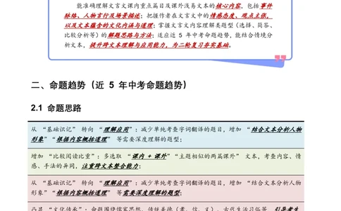 古诗文阅读之(文言文内容理解)(全国适用)(原卷)_462026中考语文一轮复习练考点+练专题+练模块_古诗文阅读之(文言文内容理解)