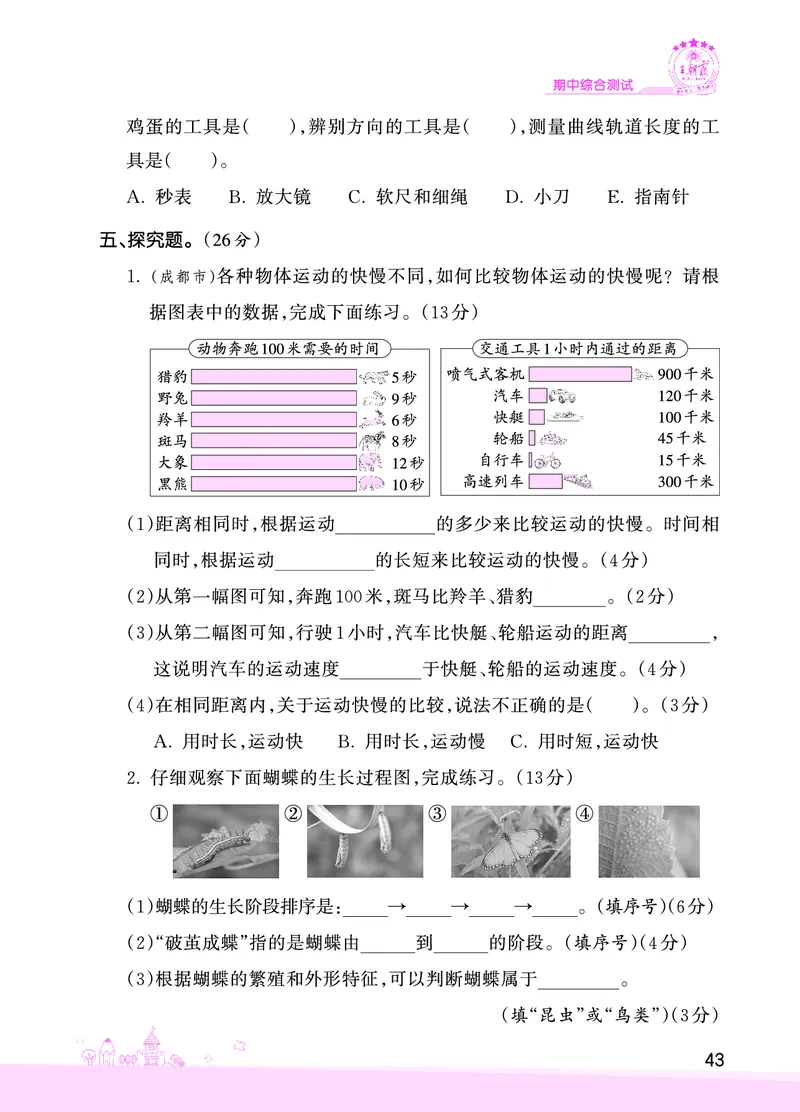 期中综合测试正文_三年级上下册资料_小学三年级学习资料-25年更新版_3-10、小学三年级科学下册_教科版_期中测试卷