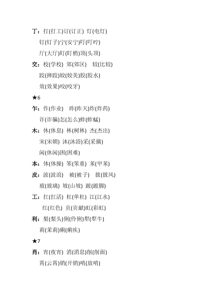 部编新人教版小学语文二年级上册-语文必考点：&ldquo;加偏旁，组新字&rdquo;汇总_二年级上下册资料_小学二年级学习资料-25年更新版_2-01、小学二年级语文上册_2-1-2、练习题、作业、试题、试卷