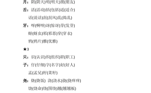 部编新人教版小学语文二年级上册-语文必考点：&ldquo;加偏旁，组新字&rdquo;汇总_二年级上下册资料_小学二年级学习资料-25年更新版_2-01、小学二年级语文上册_2-1-2、练习题、作业、试题、试卷