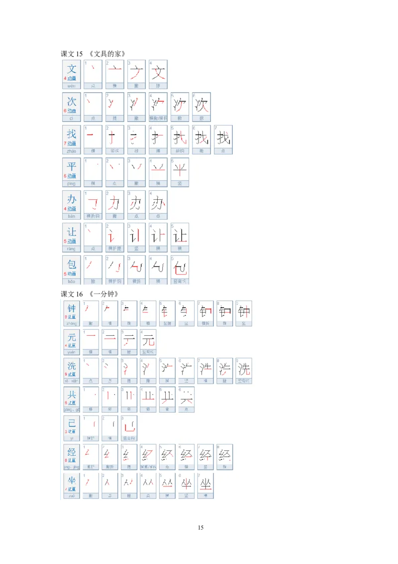 生字笔顺练习资料_一年级上下册资料_一年级上语数英上下册学习资料_3-6-2、小学一年级语文下册_统编、部编、人教（语文全国统一只有一个版）_8、字贴书写