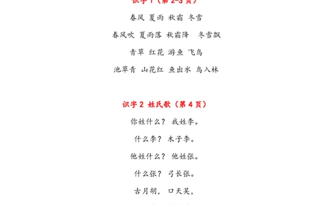 语文1年级下册课文必背内容汇总（课文、古诗、日积月累）_一年级上下册资料_小学一年级学习资料-25年更新版_1-02、小学一年级语文下册_3-6-2-1、复习、知识点、归纳汇总_部编（人教）版