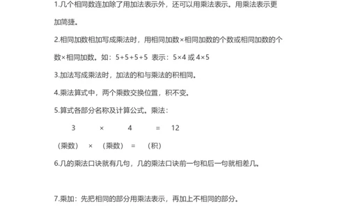 苏教版数学二年级上册知识点_二年级上下册资料_小学二年级学习资料-25年更新版_2-03、小学二年级数学上册_2-3-1、复习、知识点、归纳汇总_苏教版
