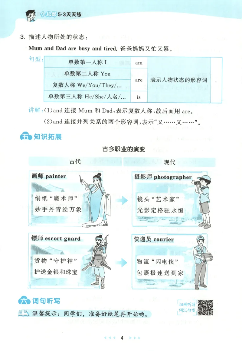 四年级英语上册人教PEP版25秋《53天天练》知识清单_25秋小学语数英习题试卷_英语_人教版_1-6年级英语上册人教PEP版25秋《53天天练》_四年级英语上册人教PEP版25秋《53天天练》