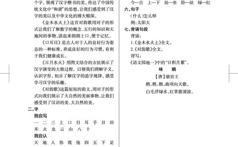 统编版小学语文一年级（上）知识盘点_一年级上下册资料_小学一年级学习资料-25年更新版_1-01、小学一年级语文上册_01、知识汇总_一（上）语文单元知识重点