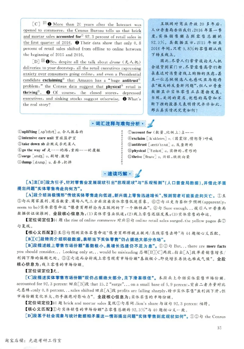 2019.06英语六级长篇阅读解析第1套_六级_六级长篇阅读_六级长篇阅读解析