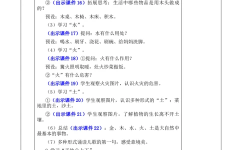 识字2金木水火土优质版教案_25秋七彩课堂统编版语文一年级上册教学资源包_七彩课堂统编版语文一年级上册教案_优质版教案_第一单元