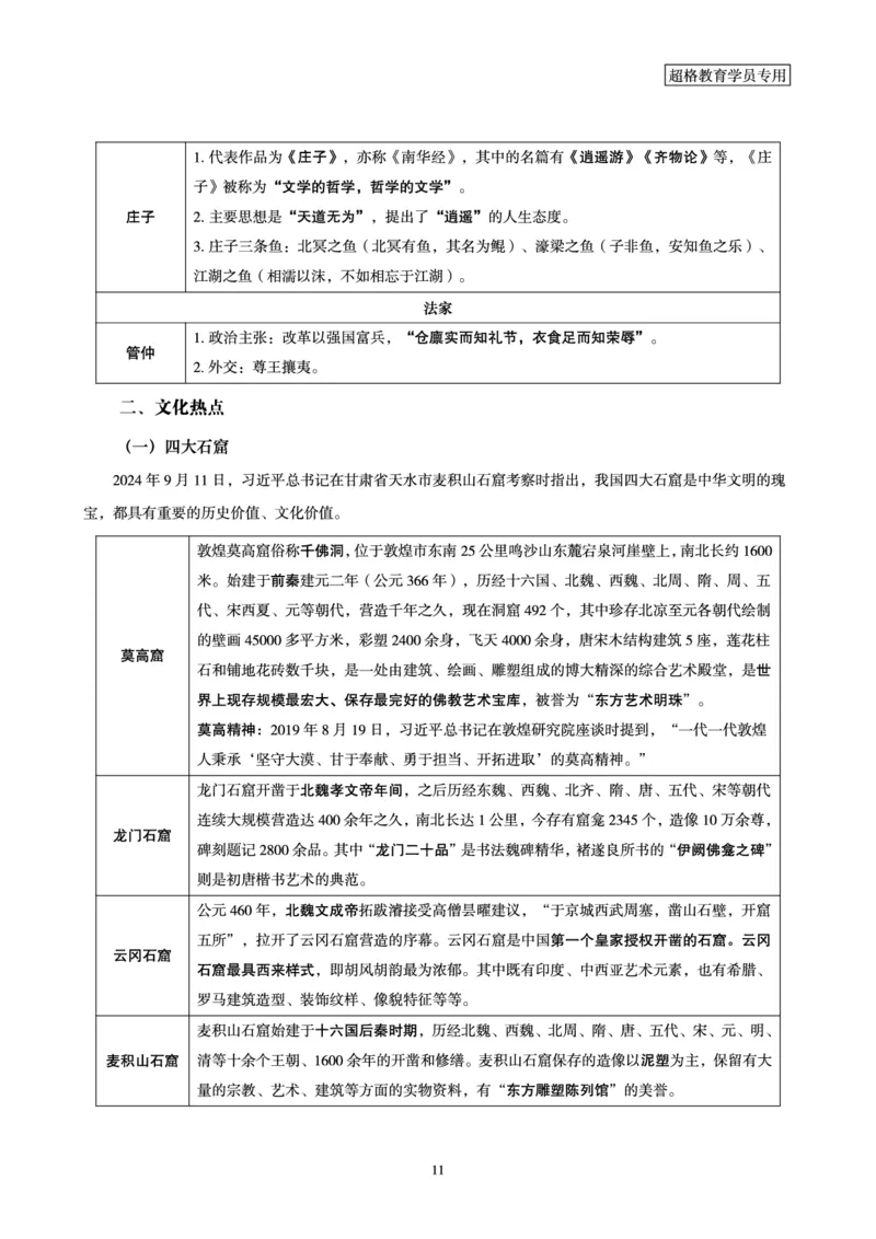 常识判断-文史常识考前点睛_2026考公资料_（05）超格_行测申论2025超格合集(行测&申论&政治理论)_常识2025超格常识判断全家桶（含政治理论冲刺）_00.电子讲义