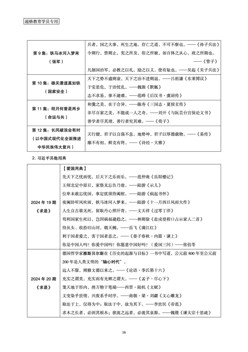 常识判断-文史常识考前点睛_2026考公资料_（05）超格_行测申论2025超格合集(行测&申论&政治理论)_常识2025超格常识判断全家桶（含政治理论冲刺）_00.电子讲义