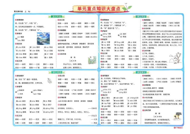四年级语文上册人教版25秋《期末试卷》_25秋小学语数英习题试卷_语文_《期末试卷》语文1-6年级上册（25秋）