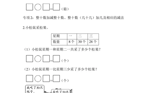 青岛版数学一下题型突破卷5应用题_一年级上下册资料_小学一年级学习资料-25年更新版_1-04、小学一年级数学下册_1-4-2、练习题、作业、试题、试卷_青岛版63_专项练习
