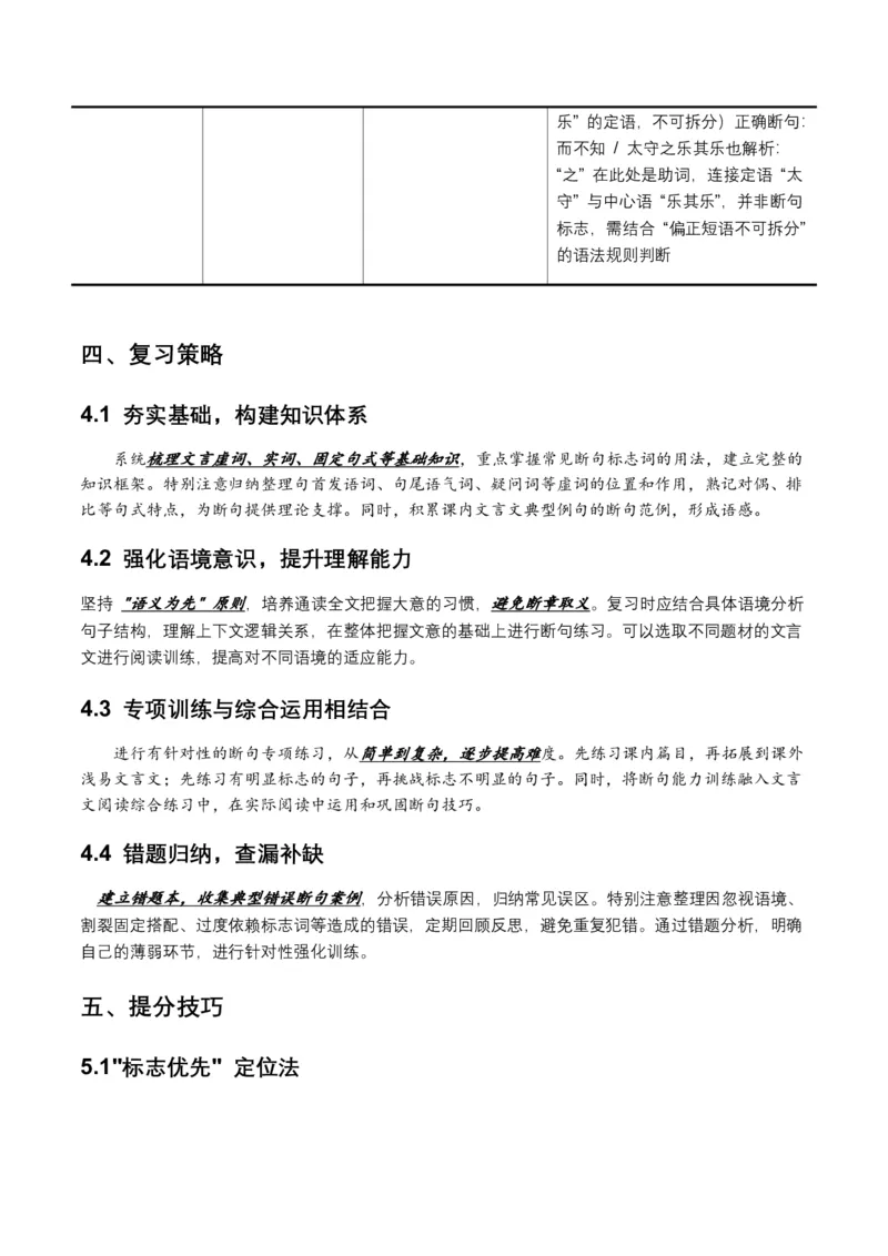 古诗文阅读之(文言断句)(全国适用)(原卷)_462026中考语文一轮复习练考点+练专题+练模块_古诗文阅读之(文言断句)