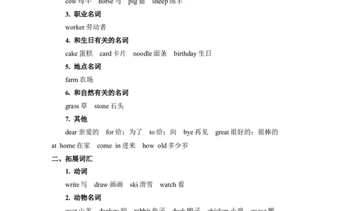 沪教三下英语Module3知识清单_三年级上下册资料_三年级上语数英上下册学习资料_3-8-6、小学三年级英语下册_沪教版_1、知识点总结