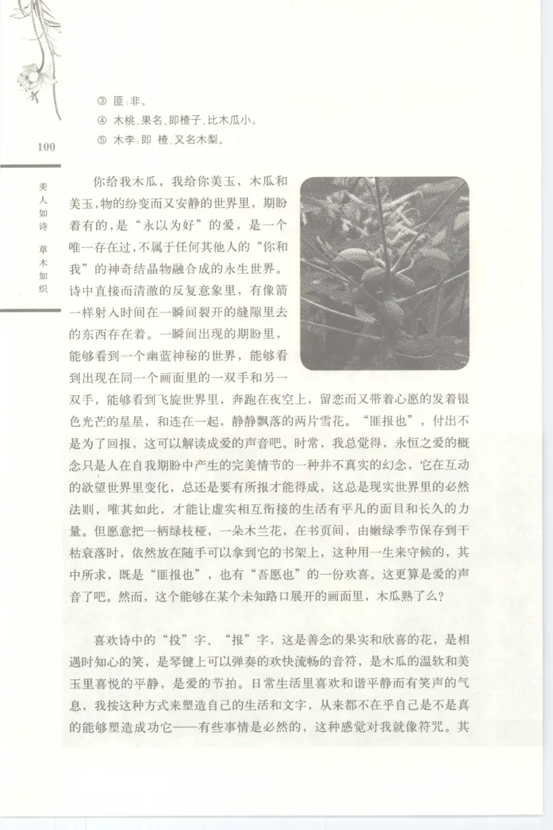 37.《美人如诗草木如织：诗经里的植物》[深圳一石编著][天津教育出版社][978-7-5309-4931-3][2007.7][P221]_绝版书_天涯系列_t涯_《天涯神贴去水印纯干货收藏版-汇总版》天涯的干货[pdf]