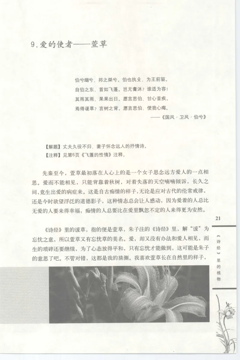 37.《美人如诗草木如织：诗经里的植物》[深圳一石编著][天津教育出版社][978-7-5309-4931-3][2007.7][P221]_绝版书_天涯系列_t涯_《天涯神贴去水印纯干货收藏版-汇总版》天涯的干货[pdf]