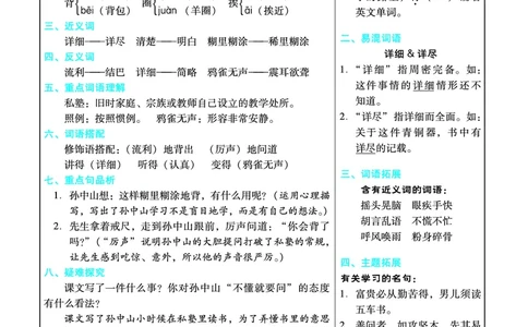 部编版三年级（上册）语文全册每一课考点梳理(需掌握)_三年级上下册资料_小学三年级学习资料-25年更新版_3-01、小学三年级语文上册_3-1-1、复习、知识点、归纳汇总
