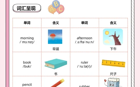 牛津上海版试用本一起点-一年级上册-Module1词汇_一年级上下册资料_小学一年级学习资料-25年更新版_1-05、小学一年级英语上册_上海版_2024新上海一年级新教材开学加油包