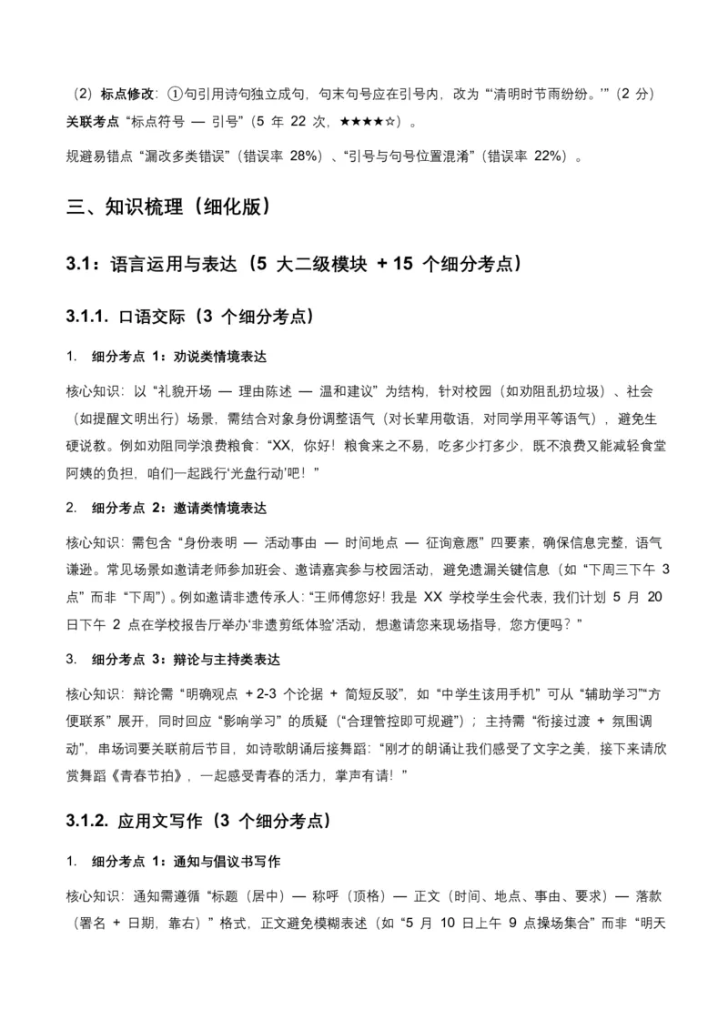 语言运用(全国适用)(含答案解析)_462026中考语文一轮复习练考点+练专题+练模块_语言运用
