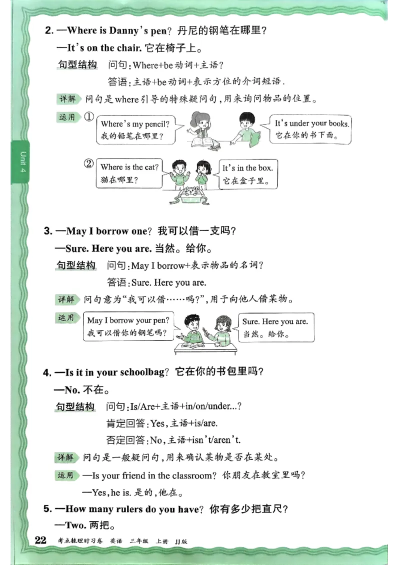 英语三上JJ版考点梳理补缺手册_25秋小学语数英习题试卷_英语_冀教版_英语《王朝霞考点梳理时习卷》冀教25秋_25秋《王朝霞考点梳理时习卷》英语冀教三上