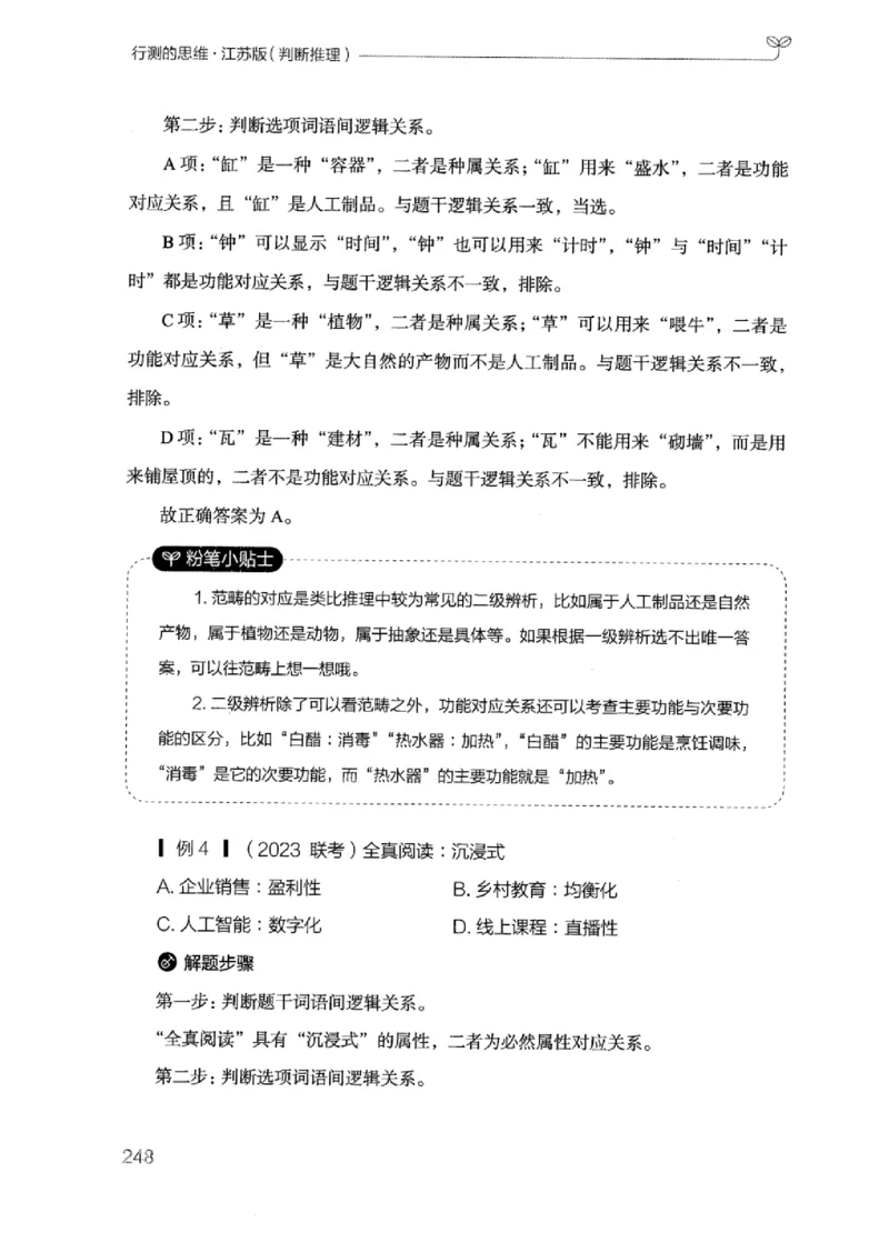 18江苏行测的思维（判断推理）_2026考公资料_（10）粉笔_2025粉笔国考省考980（课＋笔记）_粉笔980（25多省）_22025FB江苏省考980系统班_2025江苏26本图书_知识梳理体系11本