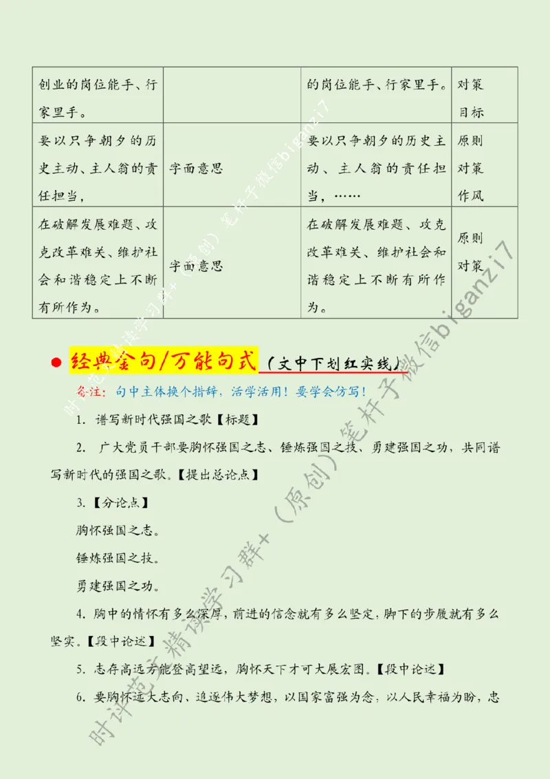 1001---标注绿-谱写新时代强国之歌_2026考公资料_（57）申论材料_00、笔杆子晨读材料_2024笔杆子晨读_笔杆子10月时政_1001谱写新时代强国之歌话题：核心价值观