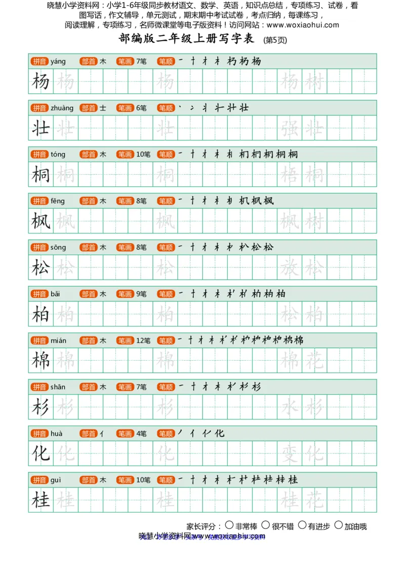 部编版-二年级上册写字表25页_二年级上下册资料_二年级语数英上下册学习资料_3-7-1、小学二年级语文上册_统编、部编、人教（语文全国统一只有一个版）_8、字贴书写