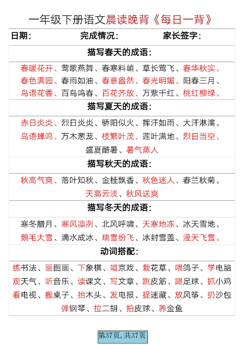 语文一年级下册晨读晚背每日一背_一年级上下册资料_一年级上语数英上下册学习资料_3-6-2、小学一年级语文下册_统编、部编、人教（语文全国统一只有一个版）_2024更新