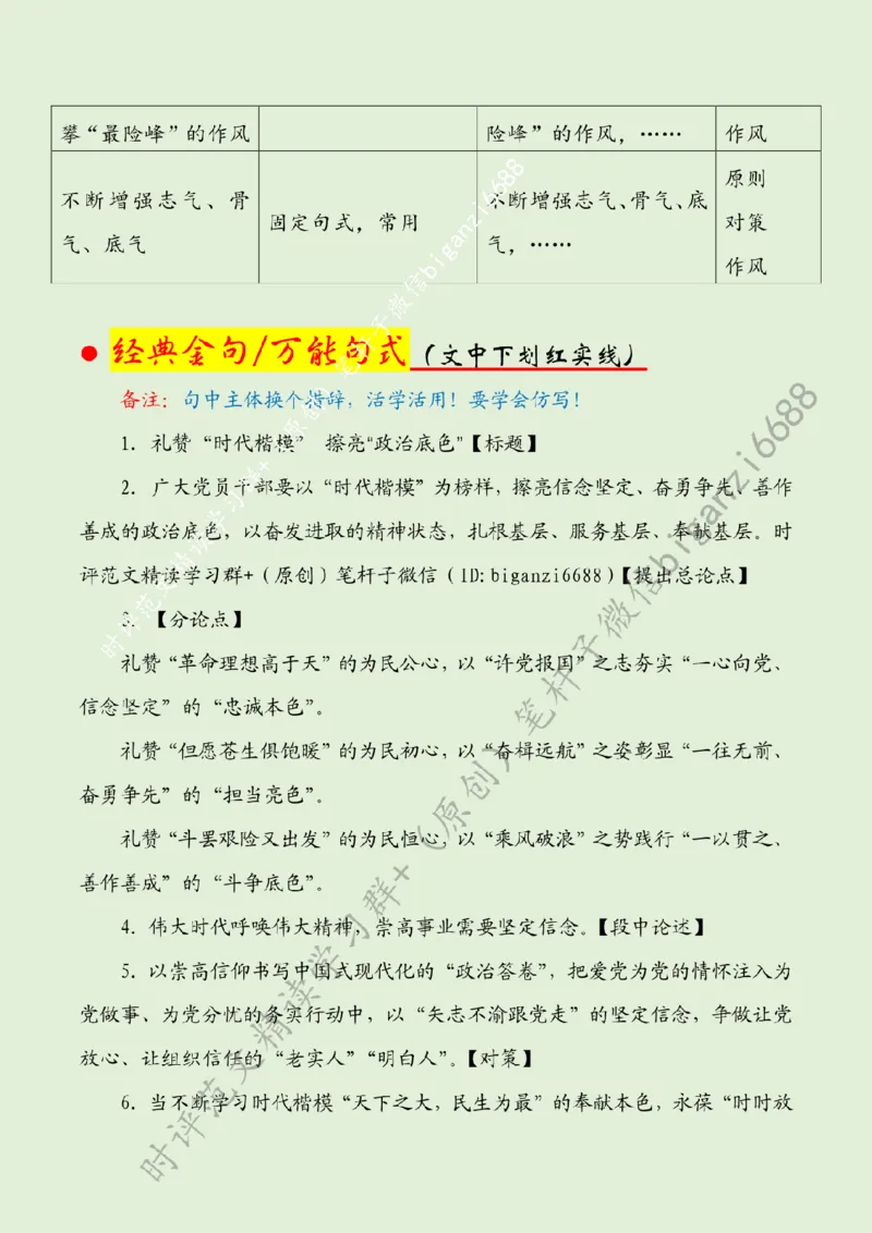 0708---标注绿-礼赞&ldquo;时代楷模&rdquo;擦亮&ldquo;政治底色&rdquo;_2026考公资料_（57）申论材料_00、笔杆子晨读材料_2024笔杆子晨读_笔杆子7月时政