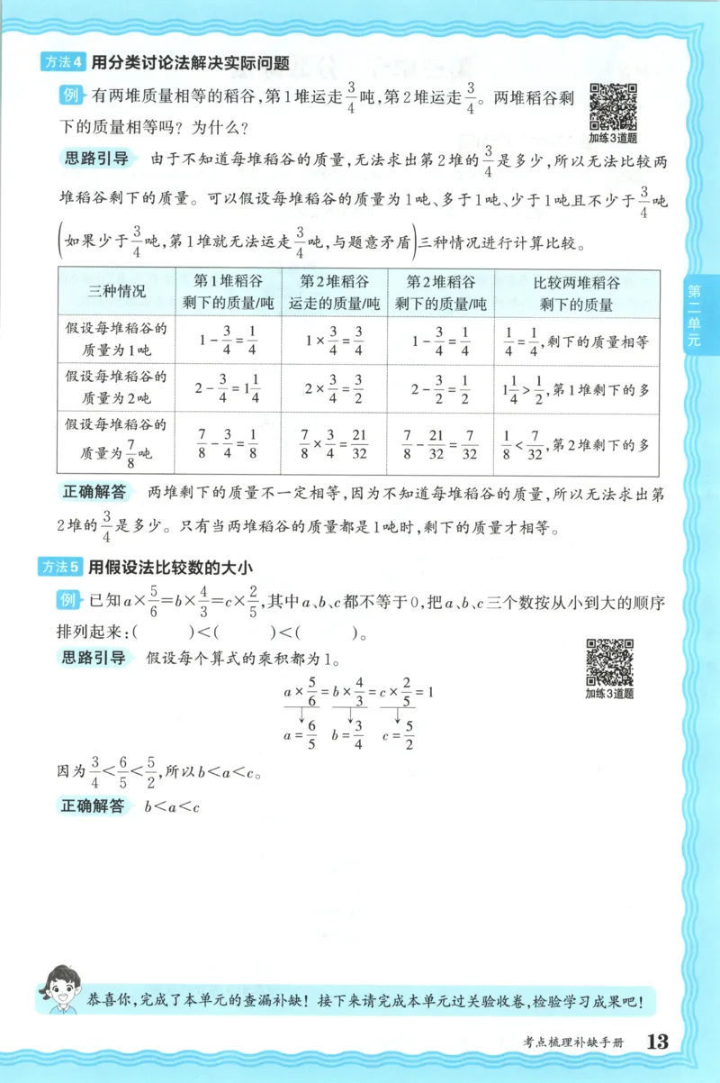 补缺手册_25秋小学语数英习题试卷_数学_苏教版_数学《王朝霞考点梳理时习卷》苏教25秋(1)_考点梳理时习卷数学SJ6上