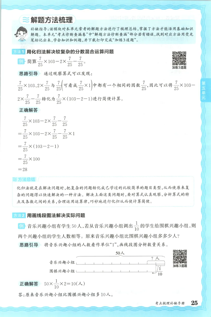 补缺手册_25秋小学语数英习题试卷_数学_苏教版_数学《王朝霞考点梳理时习卷》苏教25秋(1)_考点梳理时习卷数学SJ6上