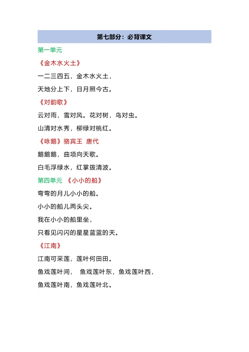 期末复习知识点_一年级上下册资料_一年级上语数英上下册学习资料_3-6-1、小学一年级语文上册_统编、部编、人教（语文全国统一只有一个版）_1、知识点总结_期末总复习