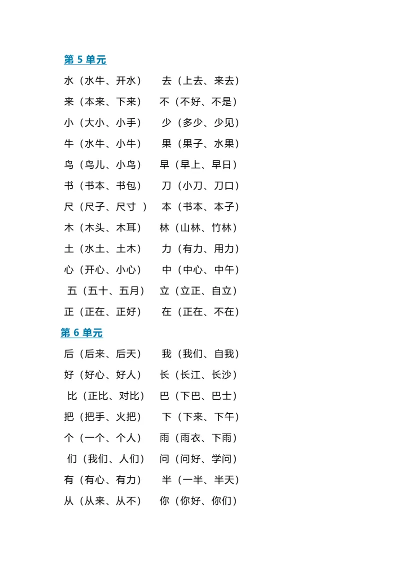 期末复习知识点_一年级上下册资料_一年级上语数英上下册学习资料_3-6-1、小学一年级语文上册_统编、部编、人教（语文全国统一只有一个版）_1、知识点总结_期末总复习