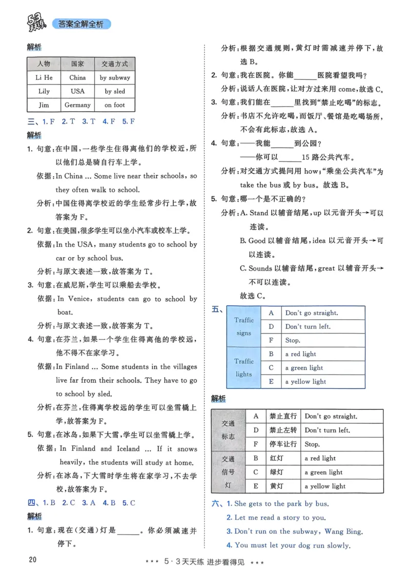 六年级英语上册人教PEP版25秋《53天天练》答案_25秋小学语数英习题试卷_英语_人教版_1-6年级英语上册人教PEP版25秋《53天天练》_六年级英语上册人教PEP版25秋《53天天练》