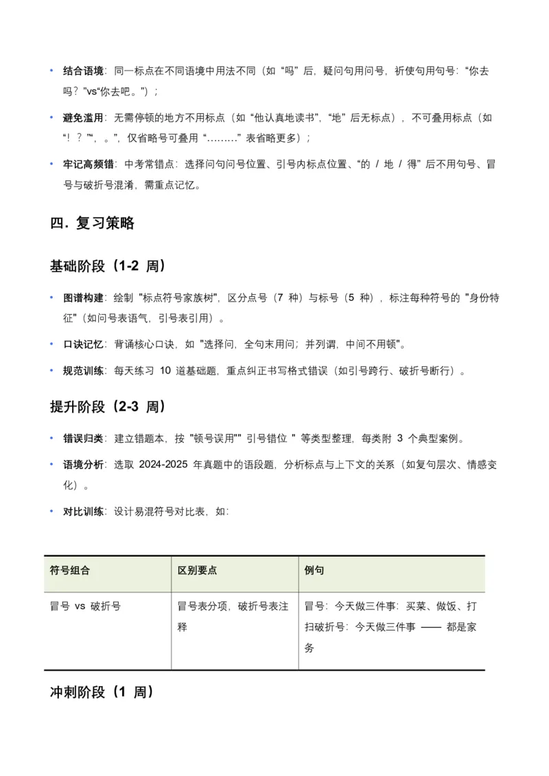 全国中考语文一轮复习讲义：标点符号(含答案解析)_462026中考语文一轮复习练考点+练专题+练模块_标点符号