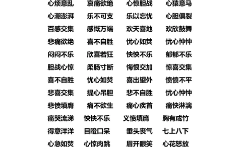 部编版三年级（上册）语文描写心情的词语_三年级上下册资料_小学三年级学习资料-25年更新版_3-01、小学三年级语文上册_3-1-1、复习、知识点、归纳汇总