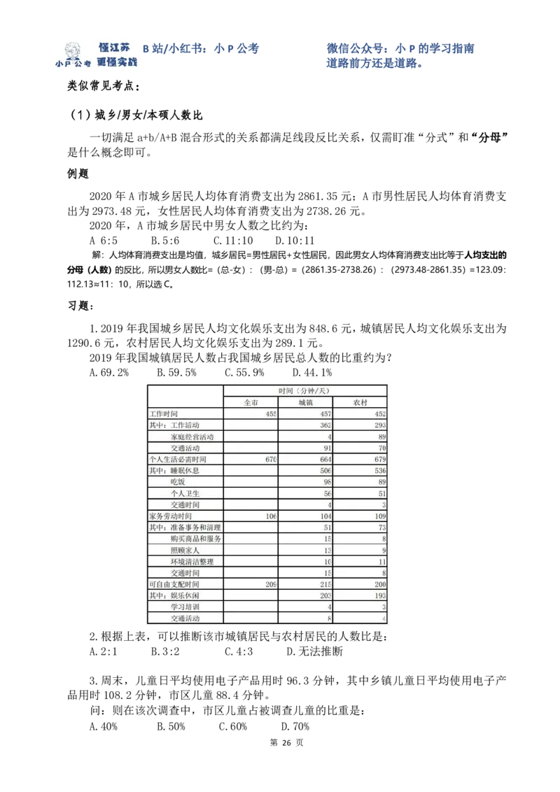小P公考资料分析理论讲义2025年版_2026考公资料_（12）小p公考_2025合集_行测小p公考（P神）公众号：上岸总站