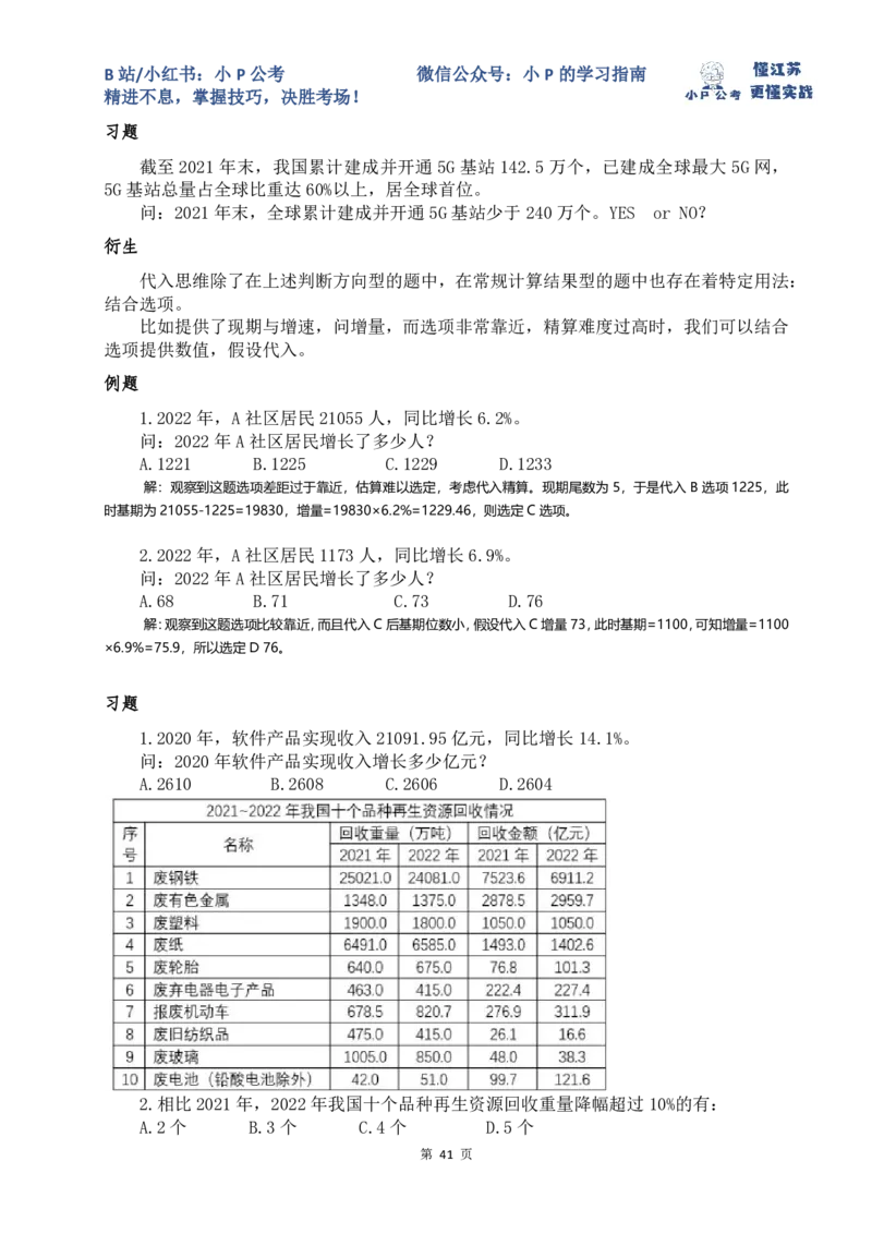 小P公考资料分析理论讲义2025年版_2026考公资料_（12）小p公考_2025合集_行测小p公考（P神）公众号：上岸总站