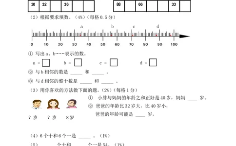 （沪教版）一年级数学下册第四单元测试卷_一年级上下册资料_小学一年级学习资料-25年更新版_1-04、小学一年级数学下册_1-4-2、练习题、作业、试题、试卷_沪教版_单元测试卷