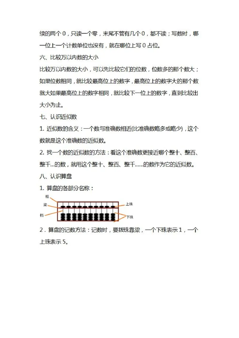 苏教版数学二年级下册各单元知识汇总_二年级上下册资料_二年级语数英上下册学习资料_3-7-4、小学二年级数学下册_苏教版_1、知识点总结