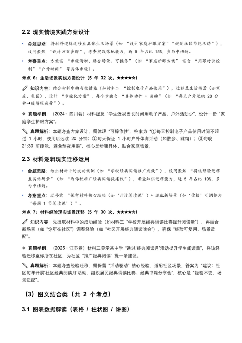 近5年全国各地中考语文非连续文本(拓展与运用)10个高频考点+6个高频易错点_462026中考语文一轮复习练考点+练专题+练模块_非连续文本(拓展与运用)