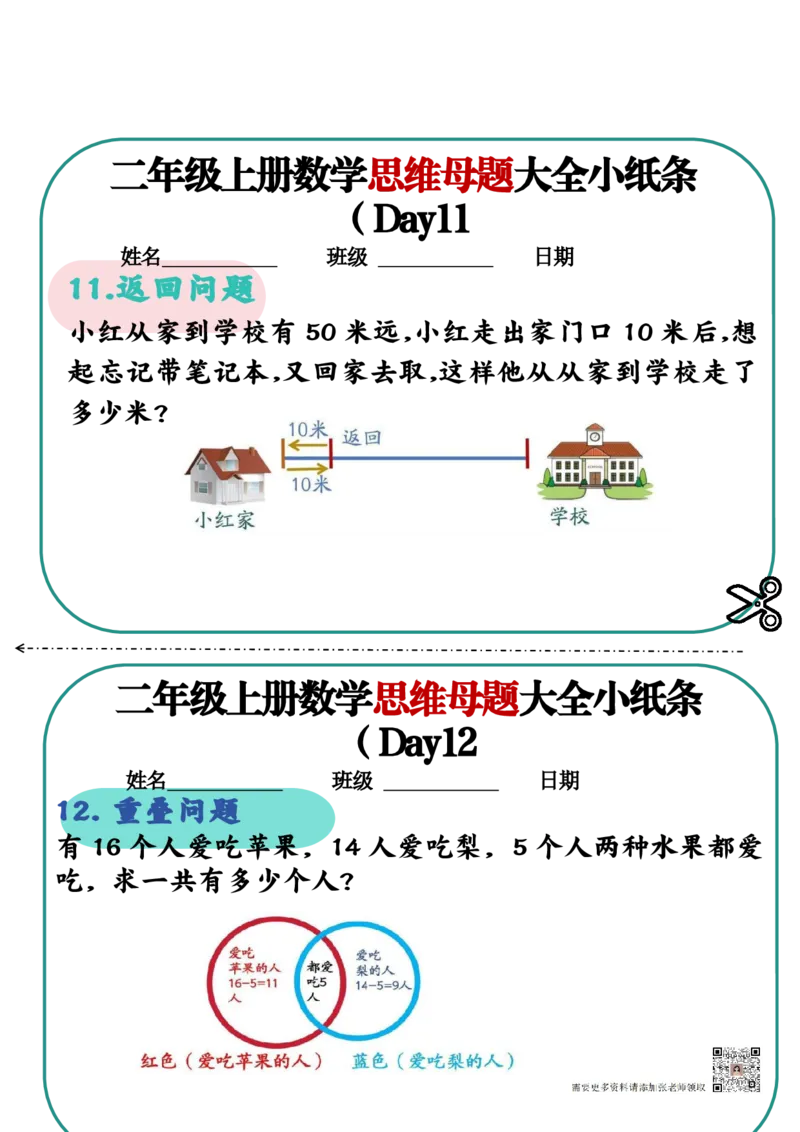 空白版思维母题(1)_二年级上下册资料_二年级上册小红书同款资料_二年级