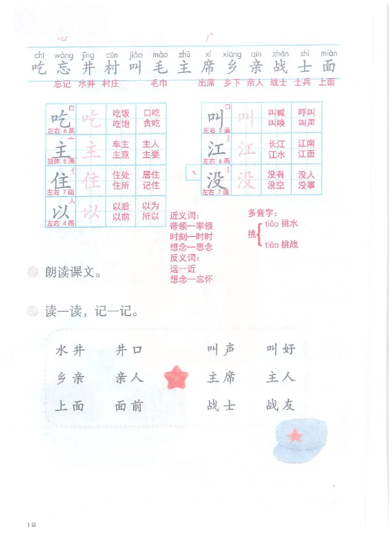 课堂笔记部编版语文一年级下册课堂笔记（无水印）_一年级上下册资料_小学一年级学习资料-25年更新版_1-02、小学一年级语文下册_3-6-2-1、复习、知识点、归纳汇总_部编（人教）版