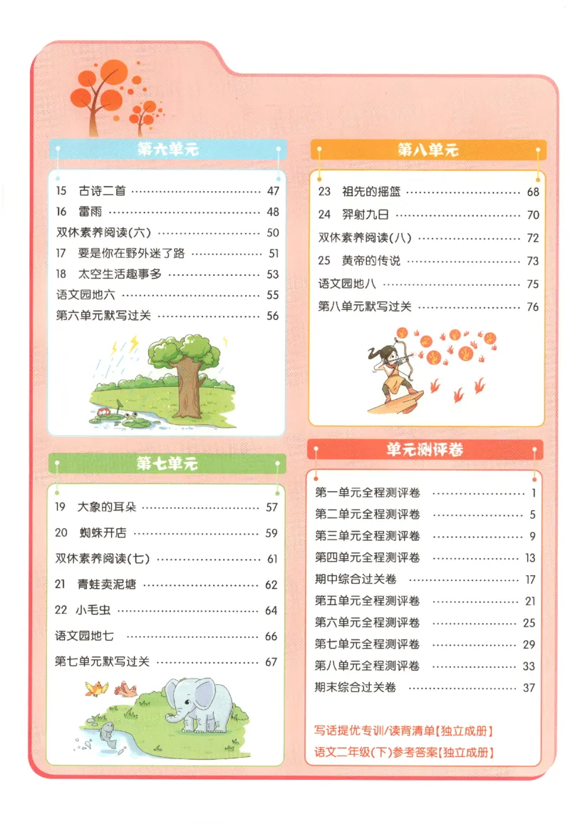 核心课堂.语文二年级.下_二年级上下册资料_53黄冈多个品牌系列资料_语文