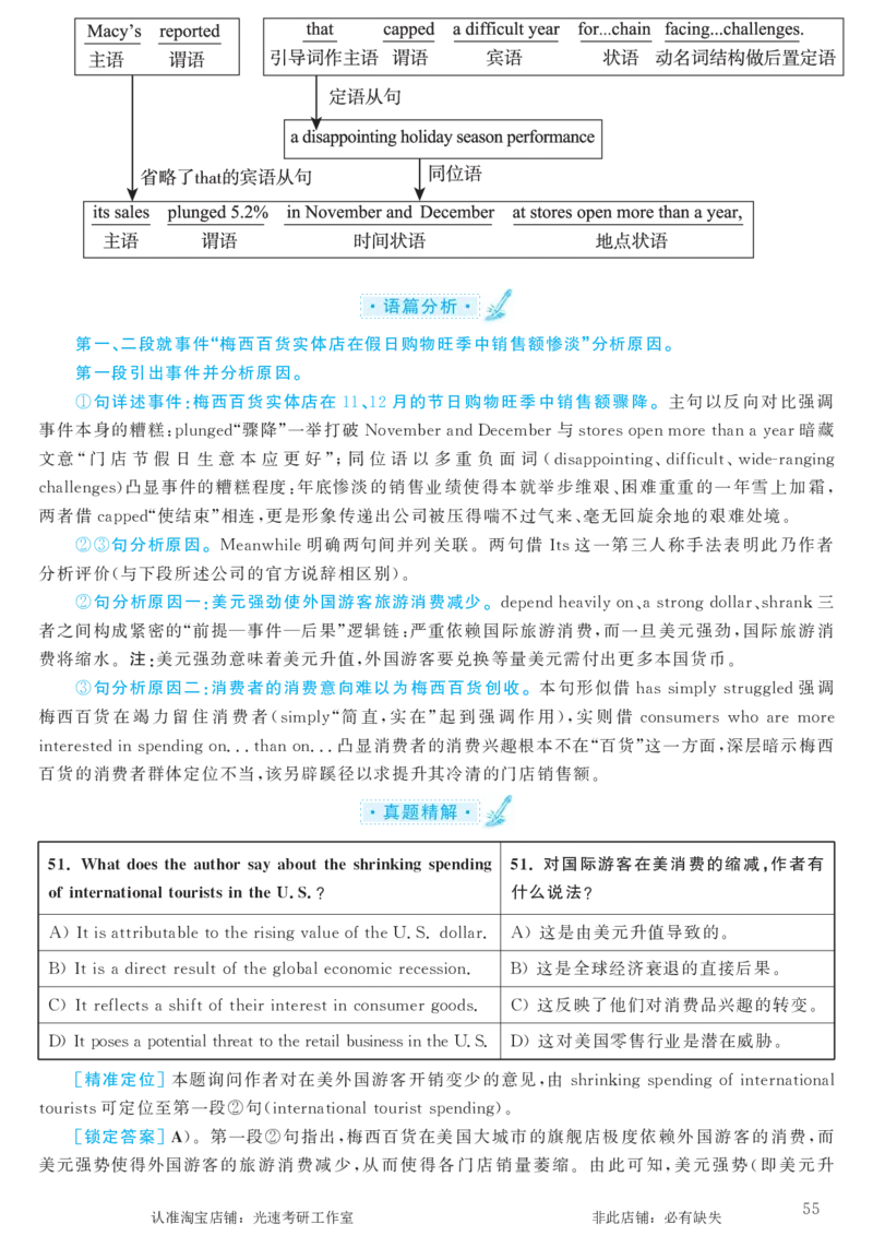 2017.06英语六级仔细阅读解析第1套_六级_六级仔细阅读_旧英语六级仔细阅读_六级仔细阅读真题解析